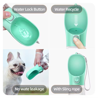 Portable Leakproof Dog Water Bottle for Small and Large Breeds - Ideal for Outdoor Use with Cats and Dogs